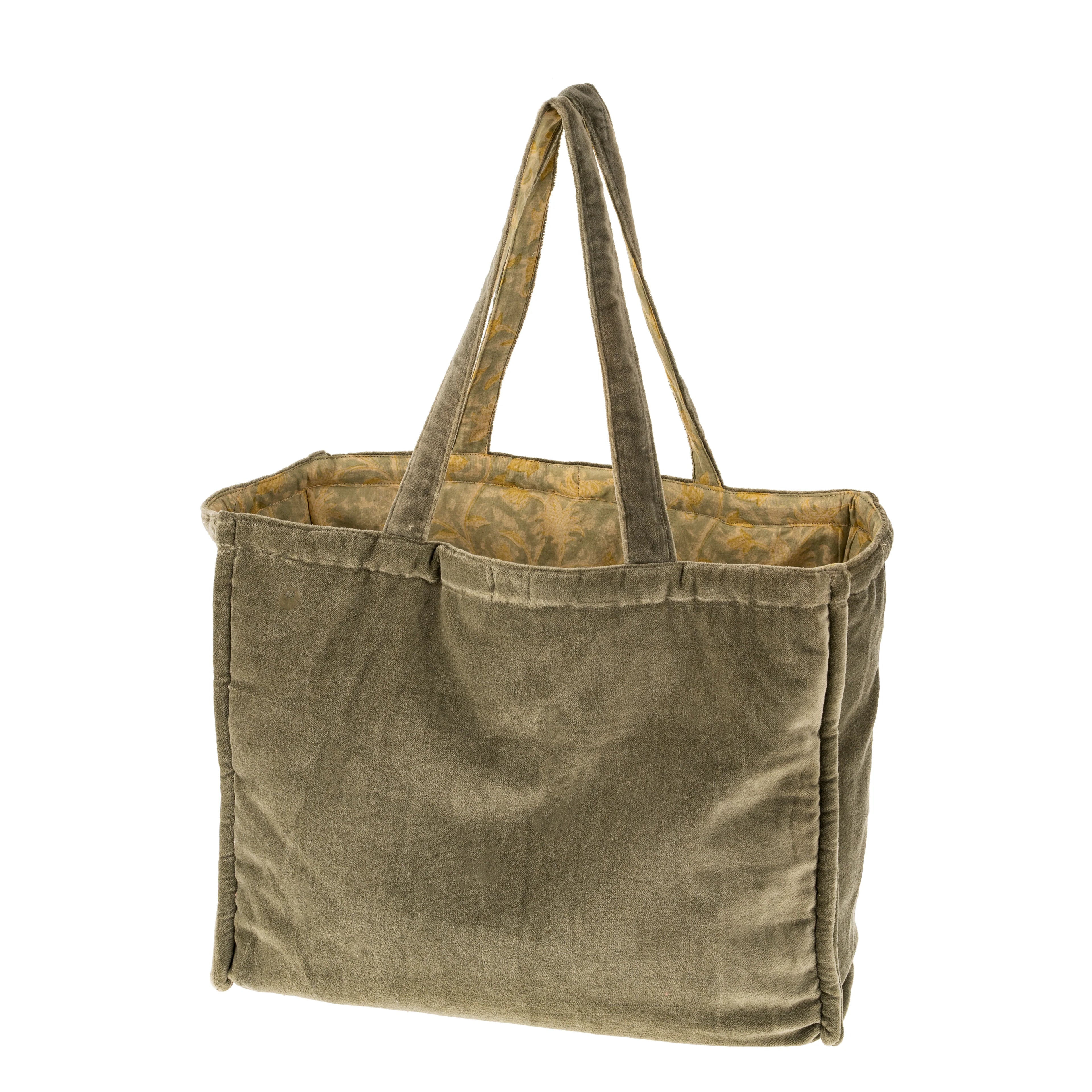 Stone‑Washed Velvet Dual‑Sided Everyday Tote Bag