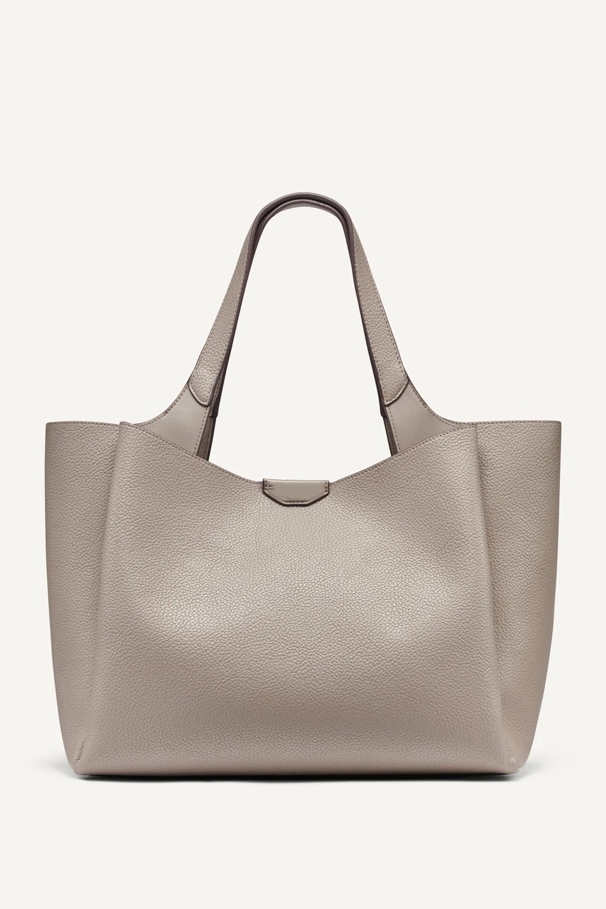 Soft Pebbled Faux‑Leather Medium Carry Tote