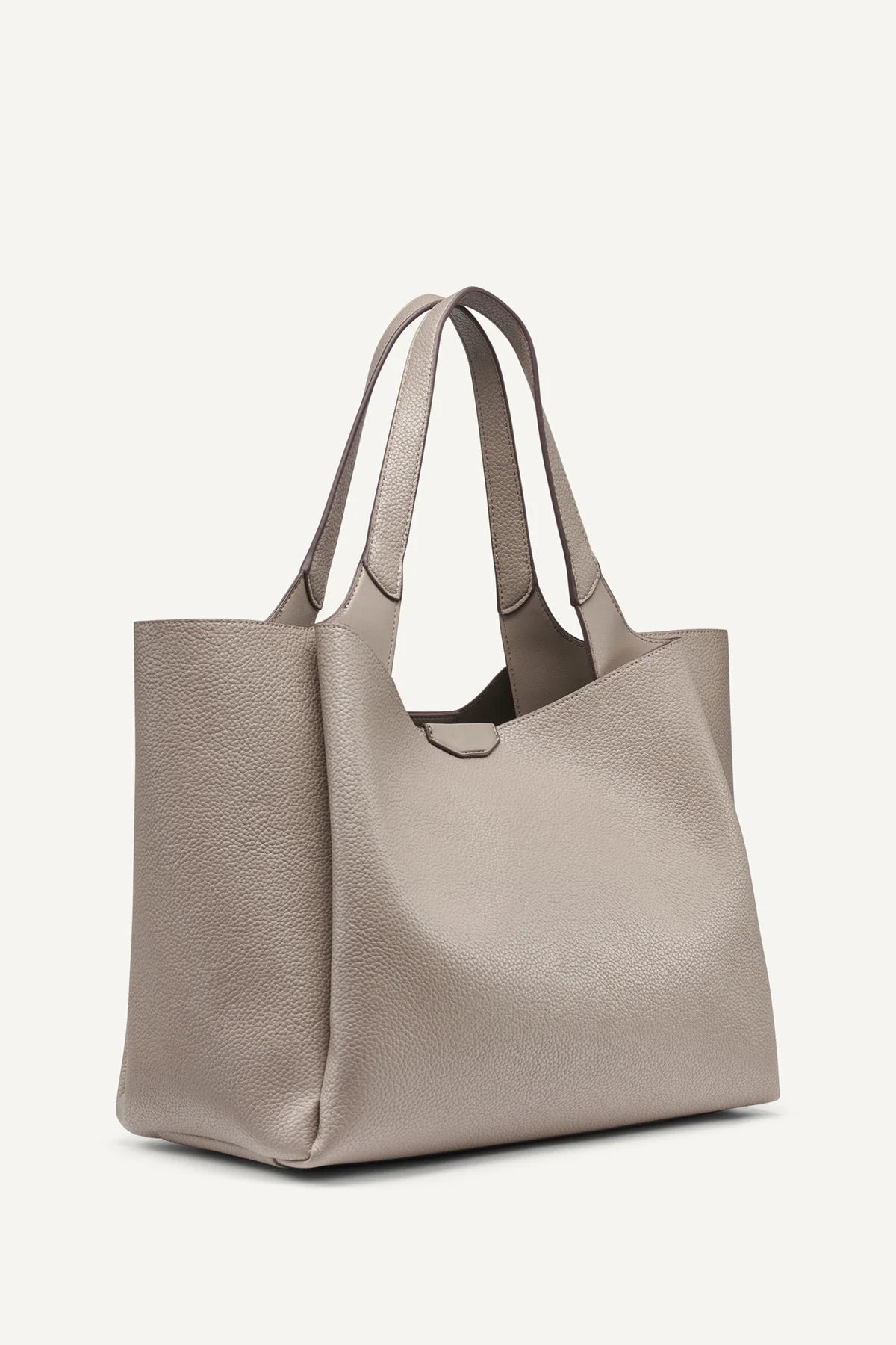 Soft Pebbled Faux‑Leather Medium Carry Tote