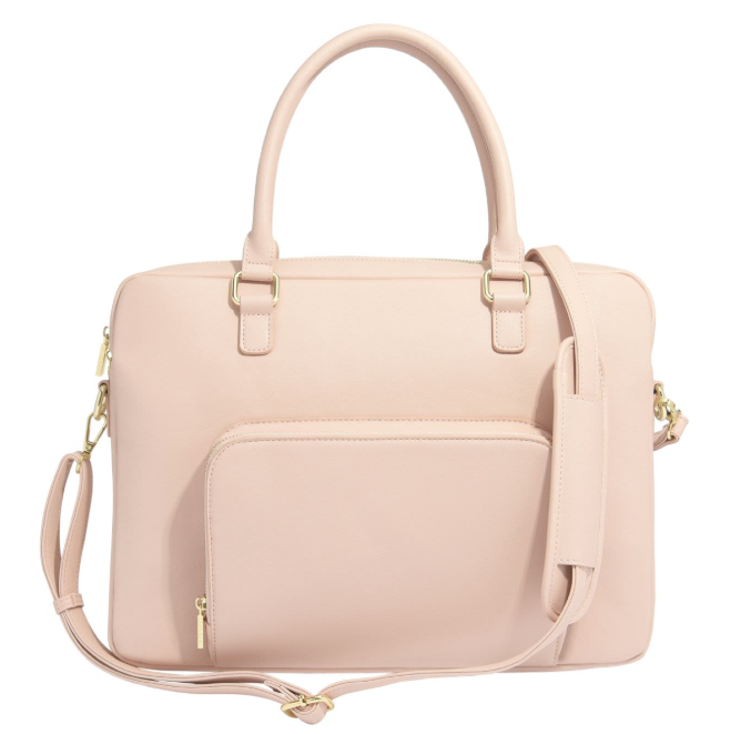 Multi‑Wear Faux‑Leather 15‑inch Laptop Briefcase