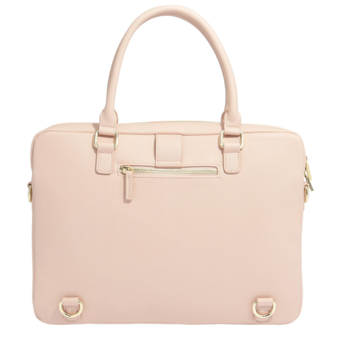 Multi‑Wear Faux‑Leather 15‑inch Laptop Briefcase