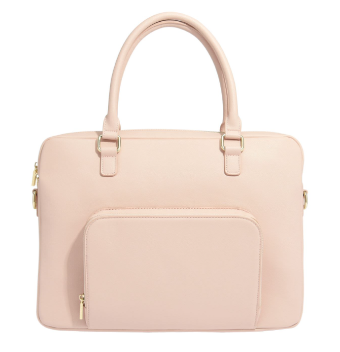 Multi‑Wear Faux‑Leather 15‑inch Laptop Briefcase