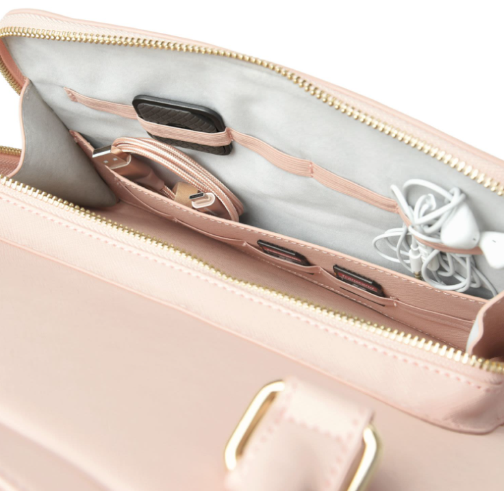 Multi‑Wear Faux‑Leather 15‑inch Laptop Briefcase